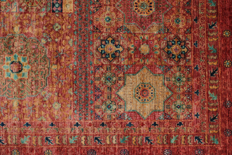 9x12 Purple and Multicolor Anatolian Traditional Rug