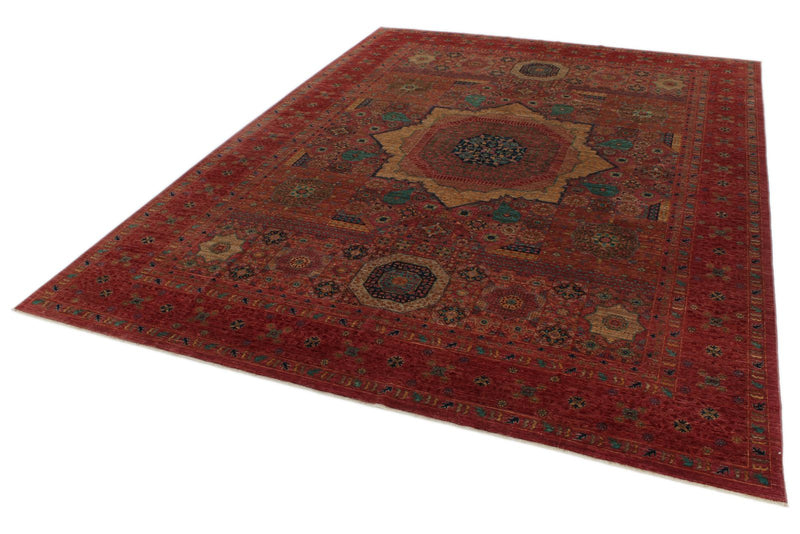 9x12 Purple and Multicolor Anatolian Traditional Rug