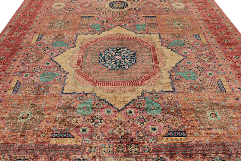 9x12 Purple and Multicolor Anatolian Traditional Rug