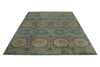 7x10 Light Green and Multicolor Anatolian Traditional Rug