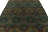 7x10 Light Green and Multicolor Anatolian Traditional Rug