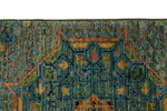 7x10 Light Green and Multicolor Anatolian Traditional Rug