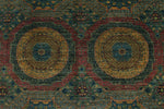 7x10 Light Green and Multicolor Anatolian Traditional Rug