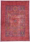 8x11 Pink and Multicolor Anatolian Traditional Rug