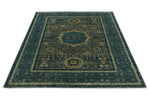 5x7 Gray and Blue Anatolian Traditional Rug