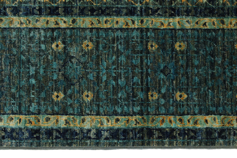 5x7 Gray and Blue Anatolian Traditional Rug