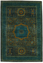 6x9 Gray and Multicolor Anatolian Traditional Rug