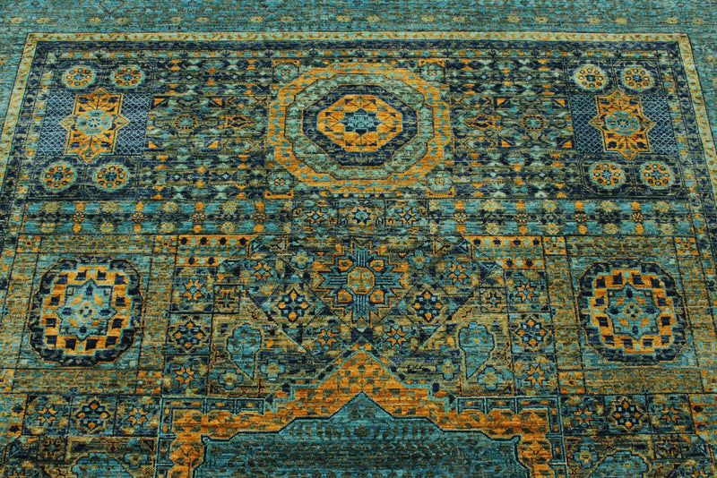 6x9 Gray and Multicolor Anatolian Traditional Rug