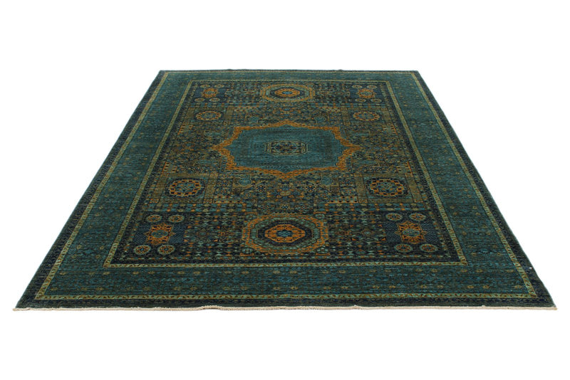 6x9 Gray and Multicolor Anatolian Traditional Rug