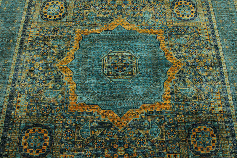 6x9 Gray and Multicolor Anatolian Traditional Rug