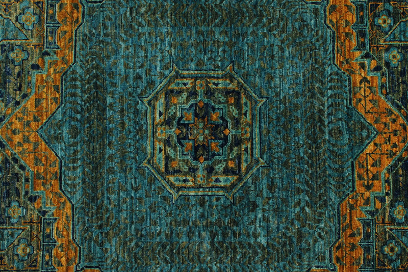 6x9 Gray and Multicolor Anatolian Traditional Rug