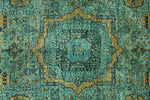 5x7 Green and Multicolor Anatolian Traditional Rug