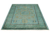 5x7 Green and Multicolor Anatolian Traditional Rug