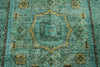 5x7 Green and Multicolor Anatolian Traditional Rug