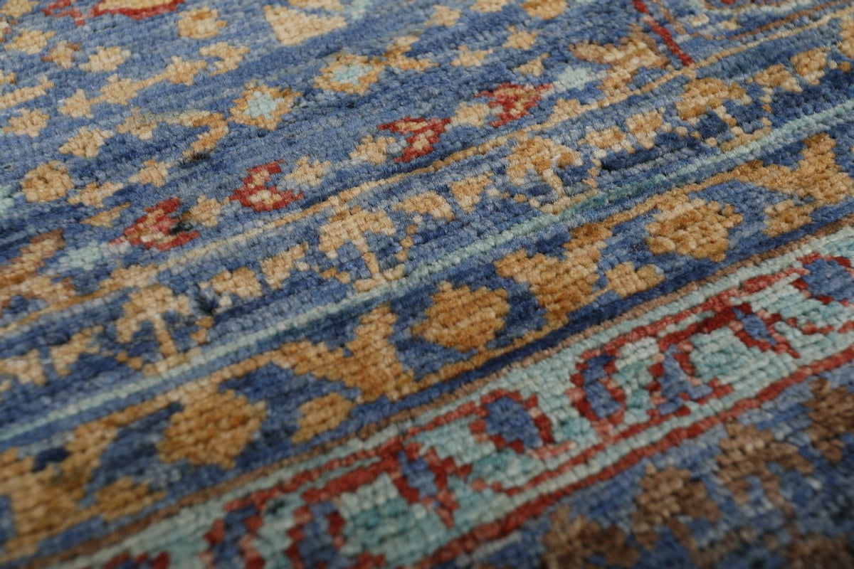 5x7 Multicolor and Blue Anatolian Traditional Rug