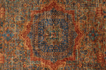 5x7 Brown and Blue Anatolian Traditional Rug