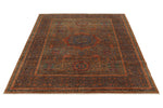 5x7 Brown and Blue Anatolian Traditional Rug