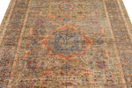 5x7 Brown and Blue Anatolian Traditional Rug