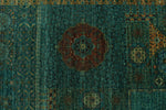 12x17 Turquoıse and Multicolor Anatolian Traditional Rug