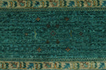 12x17 Turquoıse and Multicolor Anatolian Traditional Rug