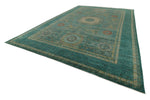 12x17 Turquoıse and Multicolor Anatolian Traditional Rug