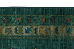 12x17 Turquoıse and Multicolor Anatolian Traditional Rug