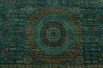 12x17 Turquoıse and Multicolor Anatolian Traditional Rug