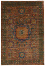 12x17 Rust and Multicolor Anatolian Traditional Rug