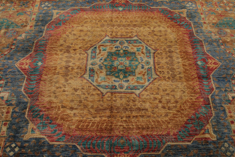 12x17 Rust and Multicolor Anatolian Traditional Rug