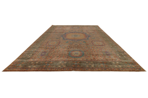 12x17 Rust and Multicolor Anatolian Traditional Rug