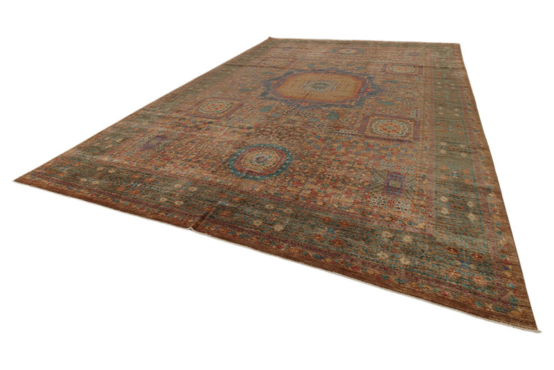 12x17 Rust and Multicolor Anatolian Traditional Rug