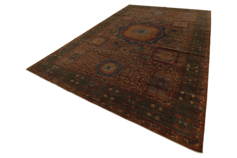 12x17 Rust and Multicolor Anatolian Traditional Rug