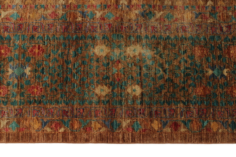 12x17 Rust and Multicolor Anatolian Traditional Rug