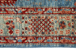 5x7 Light Blue and Light Green Anatolian Traditional Rug