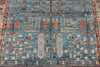 5x7 Light Blue and Light Green Anatolian Traditional Rug