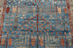 5x7 Light Blue and Light Green Anatolian Traditional Rug