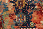 8x10 Navy and Multicolor Anatolian Traditional Rug