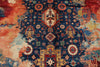 8x10 Navy and Multicolor Anatolian Traditional Rug