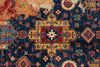 8x10 Navy and Multicolor Anatolian Traditional Rug