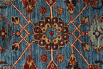 3x26 Light Blue and Red Anatolian Traditional Runner