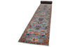 3x26 Light Blue and Red Anatolian Traditional Runner