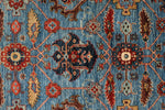 3x26 Light Blue and Red Anatolian Traditional Runner