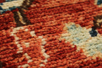 3x8 Rust and Navy Anatolian Traditional Runner