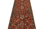 3x8 Rust and Navy Anatolian Traditional Runner