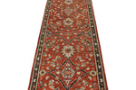 3x8 Rust and Navy Anatolian Traditional Runner