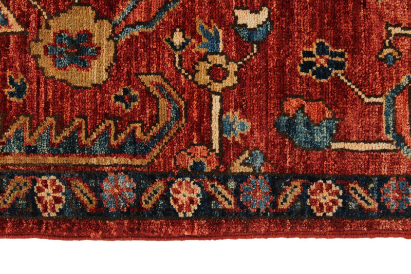3x10 Rust and Navy Anatolian Traditional Runner