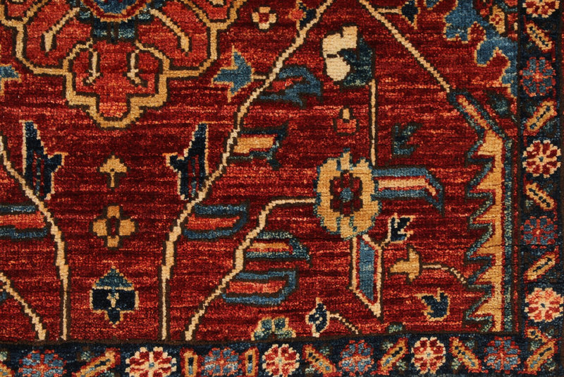 3x10 Rust and Navy Anatolian Traditional Runner