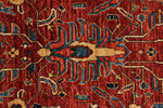 3x10 Rust and Navy Anatolian Traditional Runner