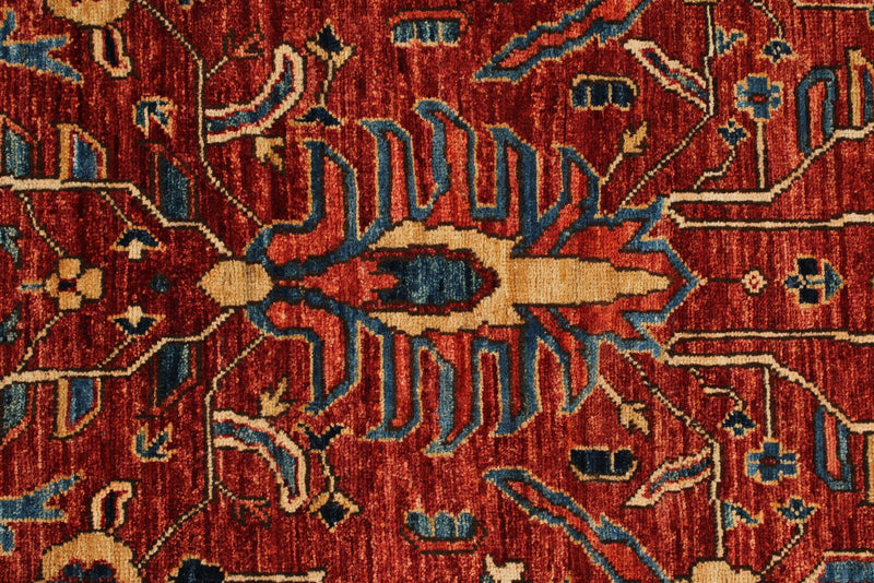 3x10 Rust and Navy Anatolian Traditional Runner