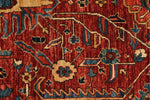 3x10 Rust and Navy Anatolian Traditional Runner